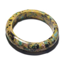 CRUSHED LIMESTONES IN YELLOW Resin Bangles