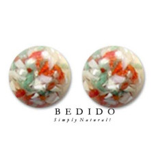 Natural Beads Dangling Earrings