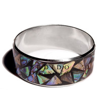 laminated inlaid crazy cut Shell Bangles