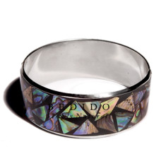 laminated inlaid crazy cut Shell Bangles