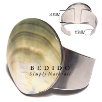 hot hippie 30mmx15mm metal Shell Bangles