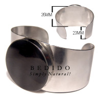 hot hippie 35mmx23mm metal Shell Bangles
