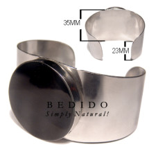 hot hippie 35mmx23mm metal Shell Bangles