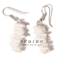 Natural Beads Dangling Earrings