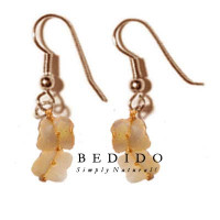 Natural Beads Dangling Earrings