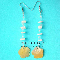 Natural Beads Dangling Earrings
