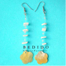 Natural Beads Dangling Earrings