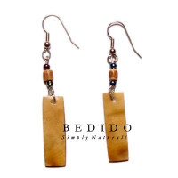 Natural Beads Dangling Earrings