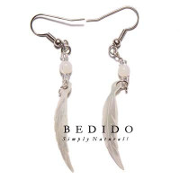 Natural Beads Dangling Earrings