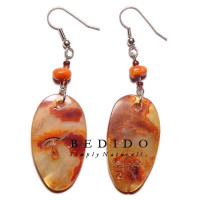 Natural Beads Dangling Earrings