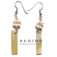 Natural Beads Dangling Earrings