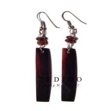 Natural Beads Dangling Earrings