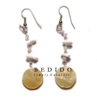 Natural Beads Dangling Earrings