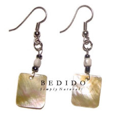 Natural Beads Dangling Earrings