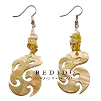 Natural Beads Dangling Earrings