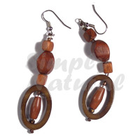Dangling 30mmx20mm Oval Laminated Golden Amber Kabibe