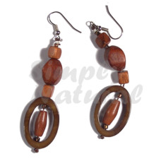 Dangling 30mmx20mm Oval Laminated Golden Amber Kabibe