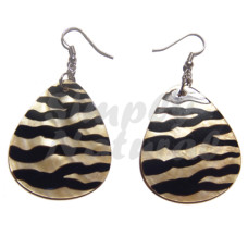 Dangling 40mmx34mm Teardrop Mop with Animal Print