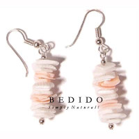 Natural Beads Dangling Earrings