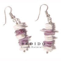 Natural Beads Dangling Earrings