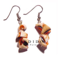 Natural Beads Dangling Earrings
