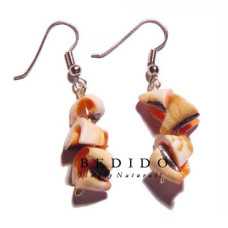 Natural Beads Dangling Earrings