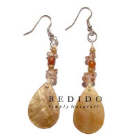 Natural Beads Dangling Earrings