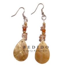 Natural Beads Dangling Earrings