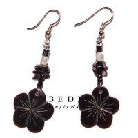 Natural Beads Dangling Earrings