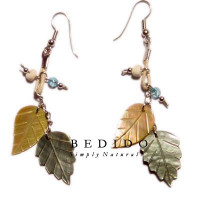 Natural Beads Dangling Earrings