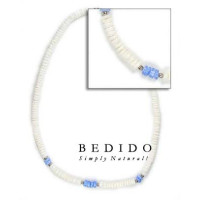 Natural White Shell Beads Necklace