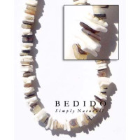 Natural White Shell Beads Necklace