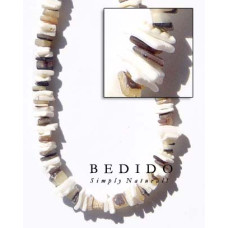 Natural White Shell Beads Necklace