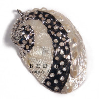 Glistening white abalone lapas shell molten silver metal jewelry