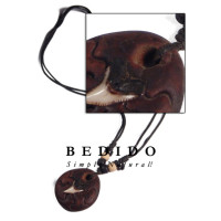 Round Clay Shark Tooth Tribal Clay Jewelry
