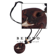 Round Clay Shark Tooth Tribal Clay Jewelry