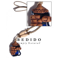 Clay Fingers with Gemstone Tribal Clay Necklace
