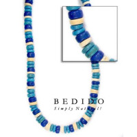Two Tone Color Natural Beads Necklace