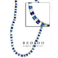 Two Tone Color Natural Beads Necklace