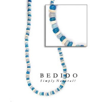 Two Tone Color Natural Beads Necklace
