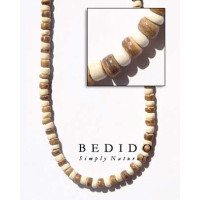 Two Tone Color Natural Beads Necklace