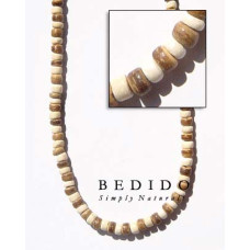 Two Tone Color Natural Beads Necklace