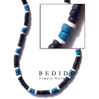 Two Tone Color Natural Beads Necklace