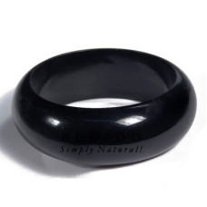 Black Stained High Gloss Coating Natural White Wood