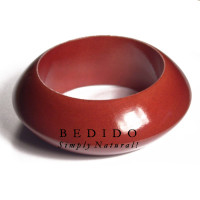 Chunky Nikki Stained Clear Wooden Bangles