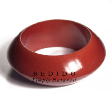 Chunky Nikki Stained Clear Wooden Bangles