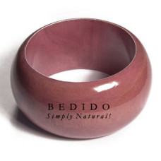 Chunky Nicole Stained and Wooden Bangles