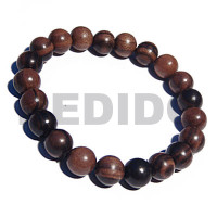 Hard Wood Beads Bracelets Natural Beads Round Camagong Tiger