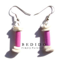 Natural Beads Dangling Earrings