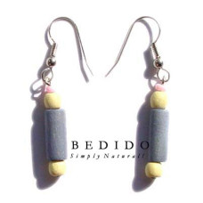 Natural Beads Dangling Earrings